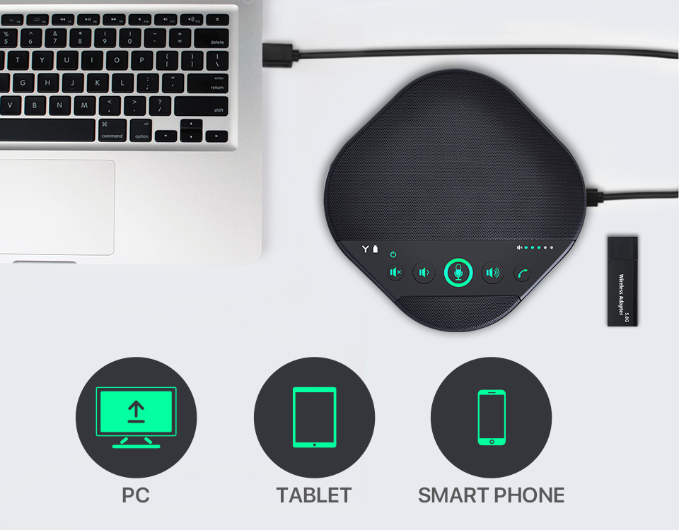 USB-Bluetooth-Wifi-Conference-Speakerphone